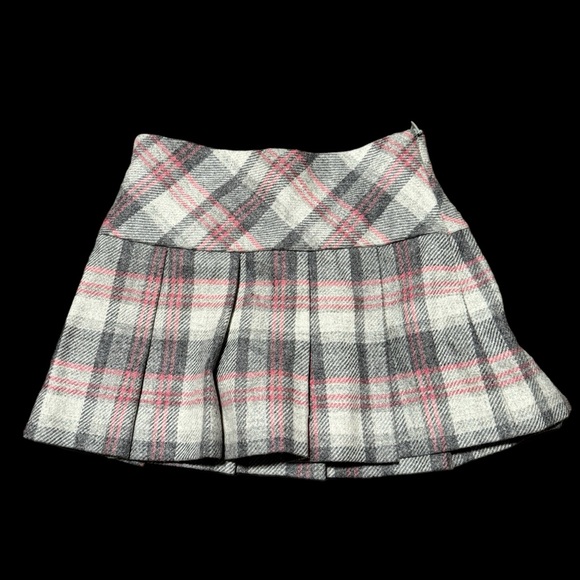 IL GUFO**Girls Grey Plaid Skirt w/adjustable waist***Size 4 $329 - Picture 1 of 3